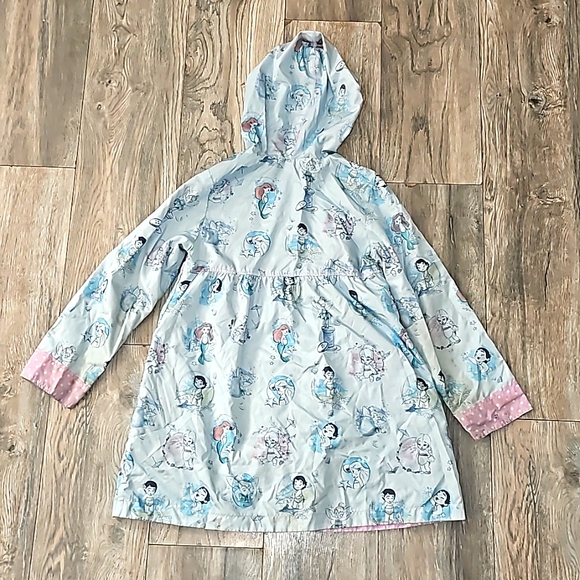 Disney Store Animators reversible jacket kids 7/8 hoodie multicolored print i7 - Picture 5 of 11